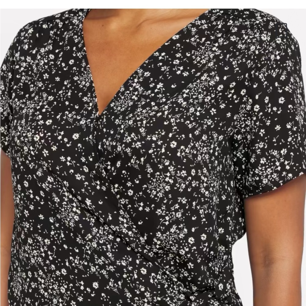 Lush Rayna faux crop blouse stitch fix